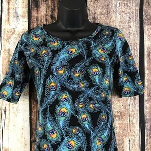 LulaRoe Peacock Pencil dress